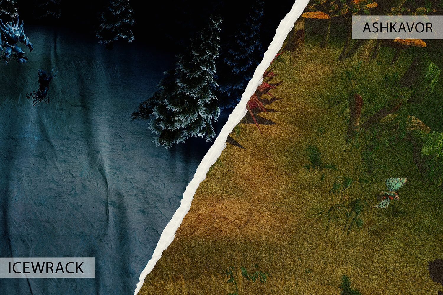 Farm areas in Lotus Mu including Ashkavor and Icewrack